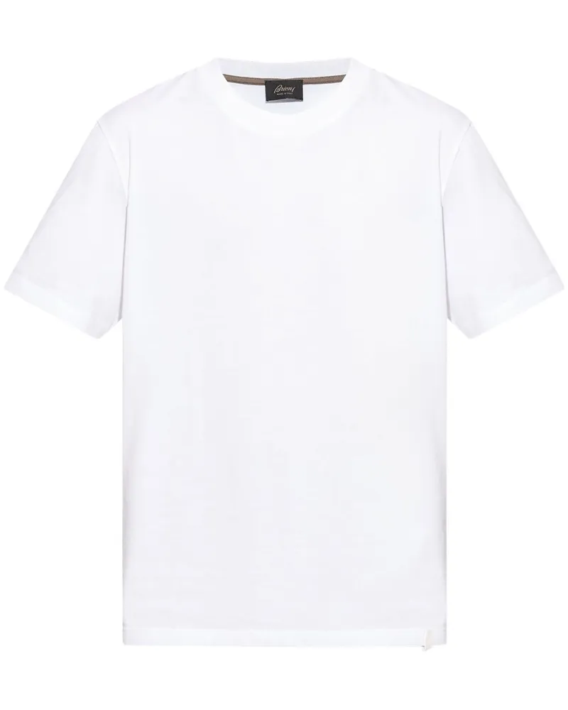 Brioni Klassisches T-Shirt - Weiß Weiß