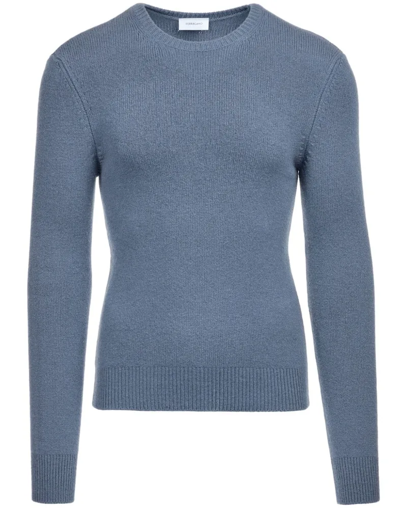 Ferragamo Pullover mit Logo-Schild - Blau Blau