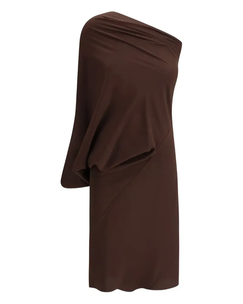 Rick Owens Drapiertes One-Shoulder-Kleid - Braun Braun