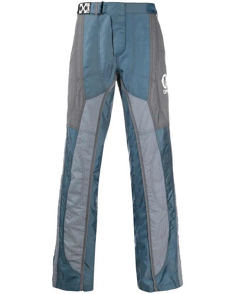 OFF-WHITE Gerade Hose mit Einsätzen - Blau Blau