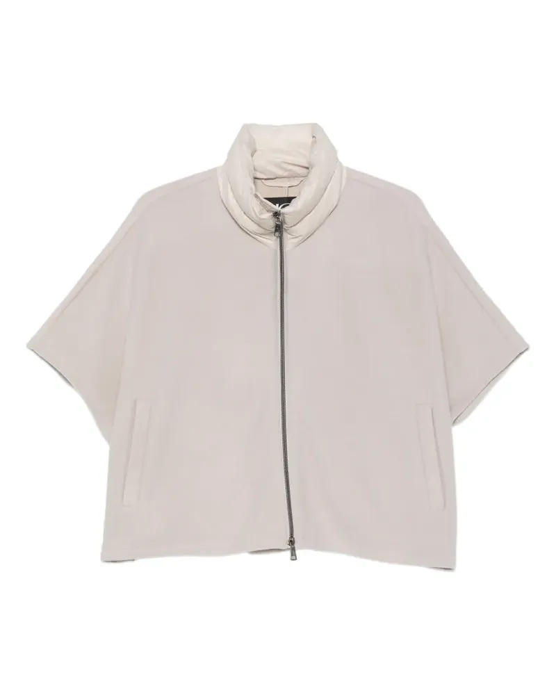 Luisa Cerano Jacke mit wattiertem Kragen - Nude Nude