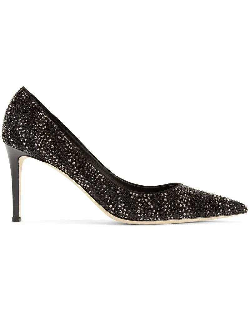 Giuseppe Zanotti Diorite Strass Pumps 85mm - Schwarz Schwarz