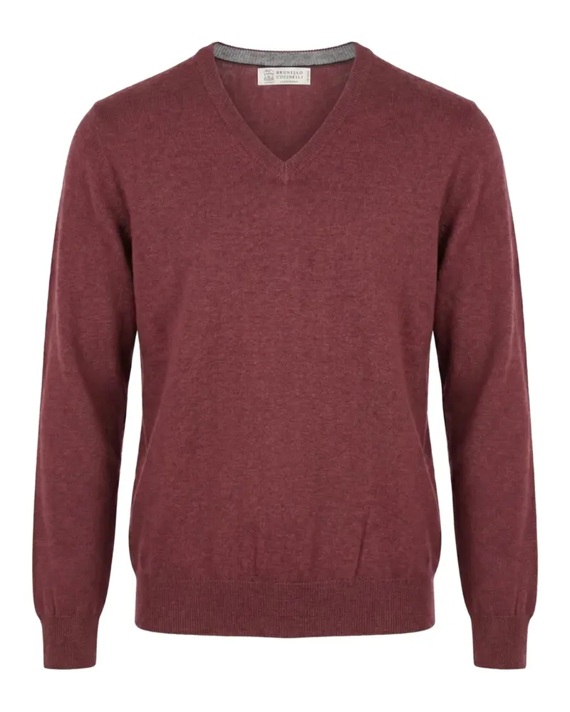 Brunello Cucinelli V-neck sweater - Rot Rot