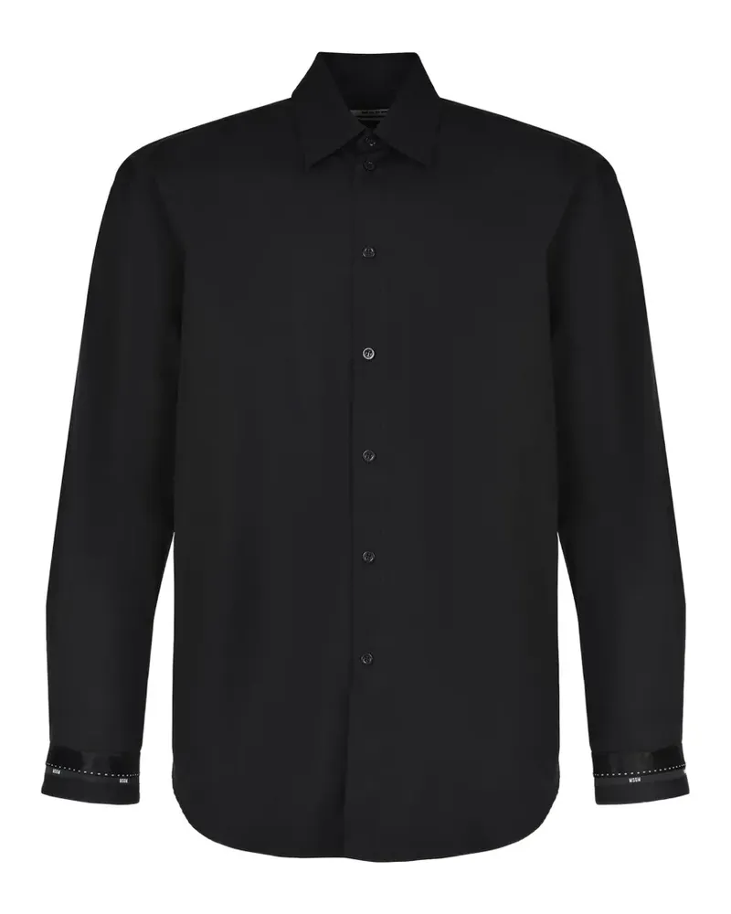 MSGM long-sleeved shirt - Schwarz Schwarz