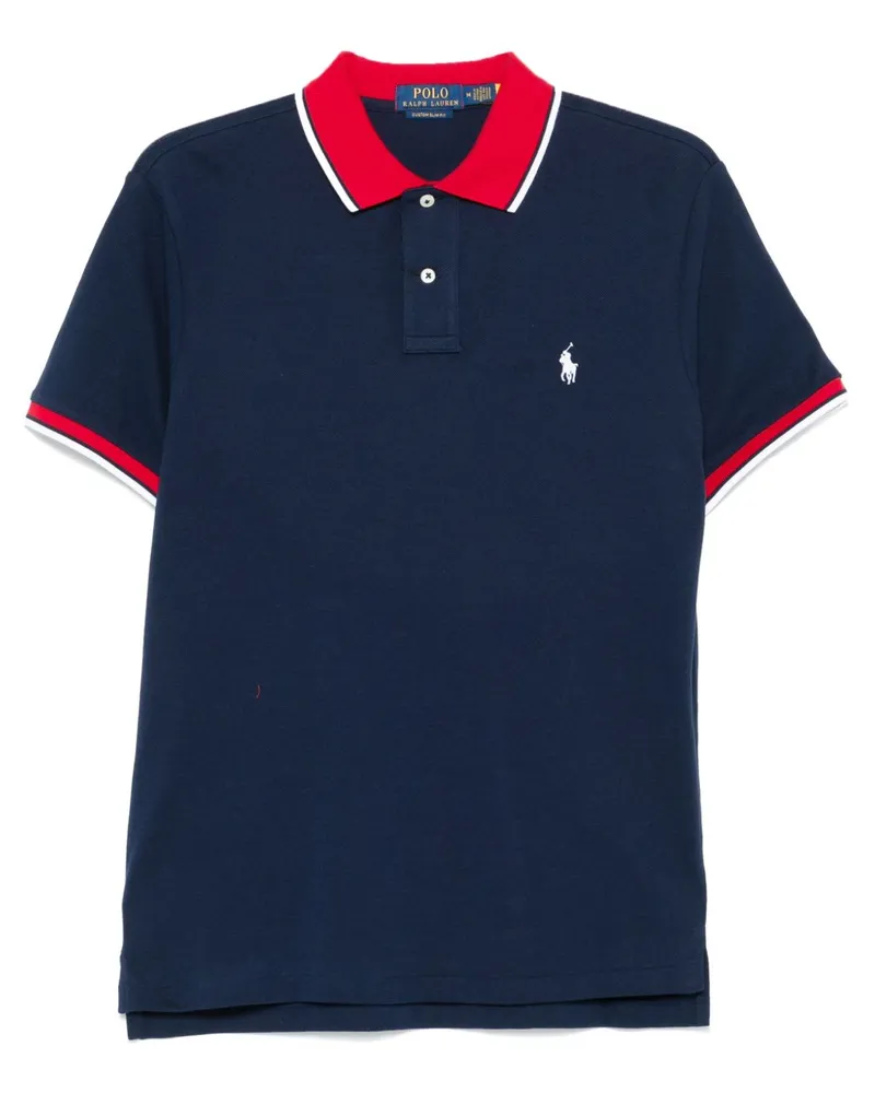 Ralph Lauren Poloshirt mit Polo Pony-Stickerei - Blau Blau