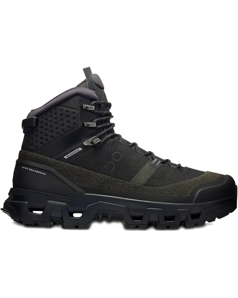 ON Cloudrock Trek WP "Black/Black" Stiefel - Schwarz Schwarz