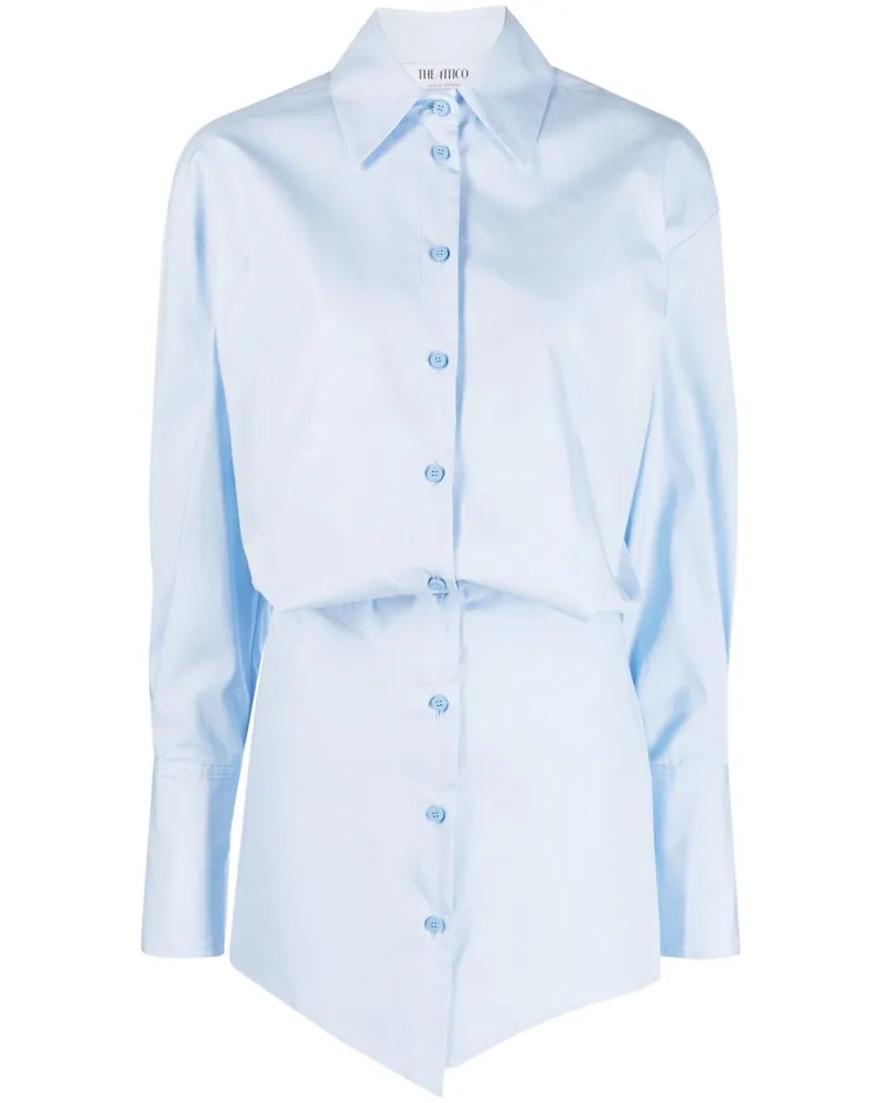 ATTICO Mini Hemdkleid - Blau Blau