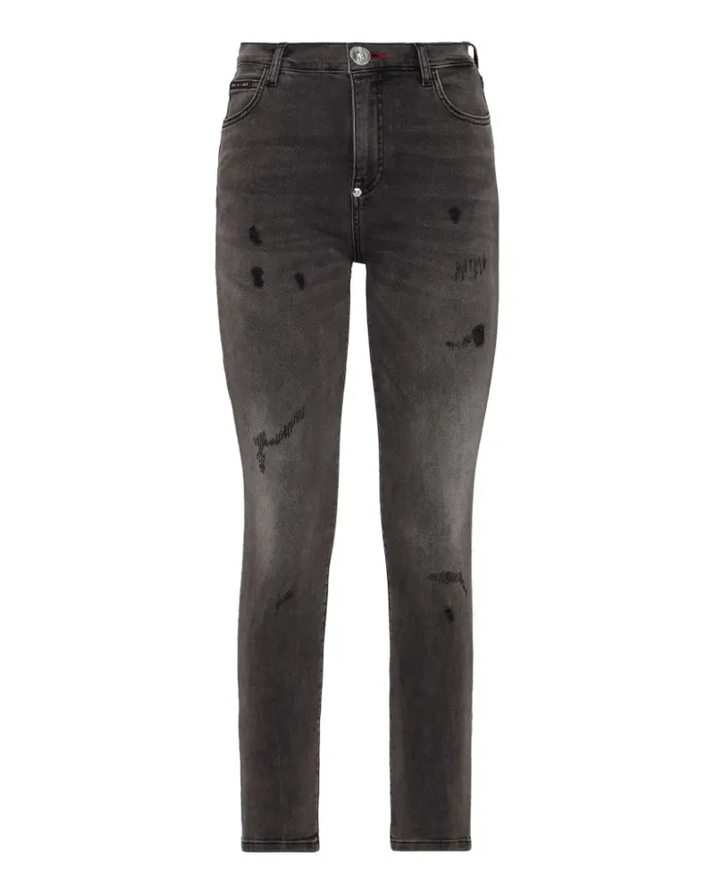 Philipp Plein ripped pocket jeans - Grau Grau