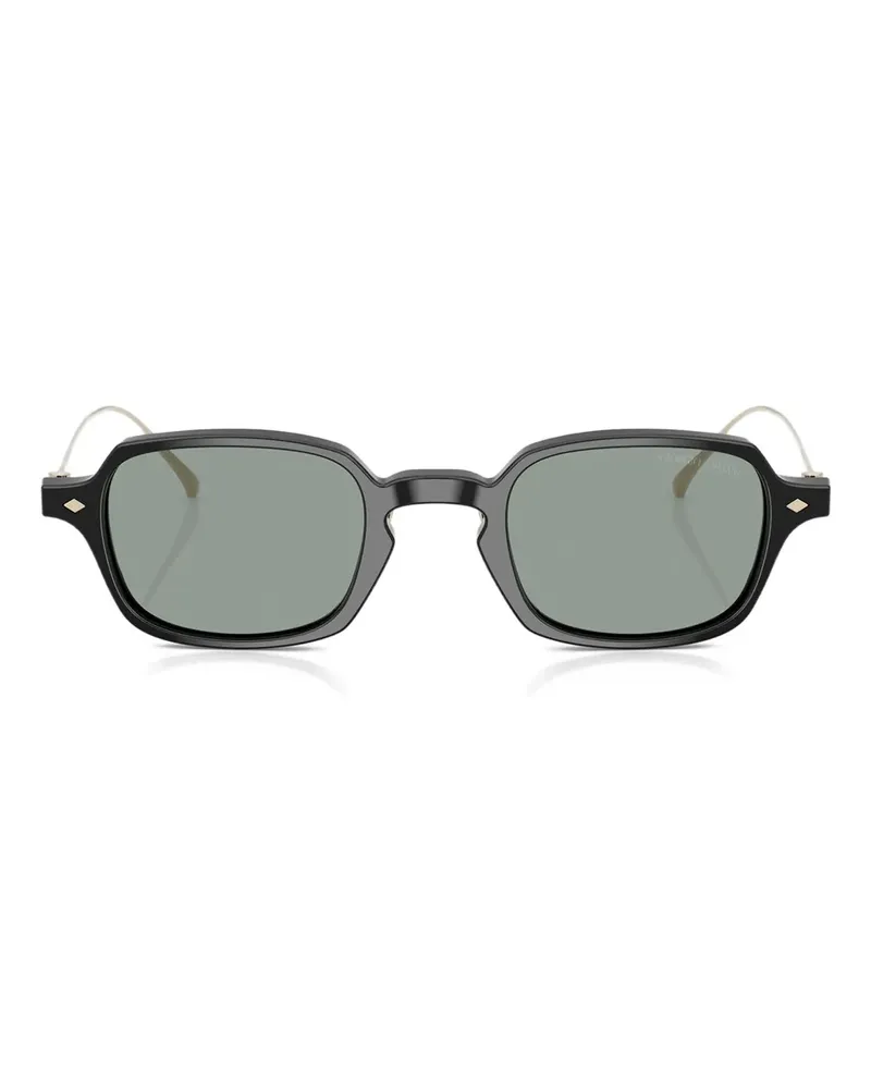 Giorgio Armani Eckige Sonnenbrille - Schwarz Schwarz