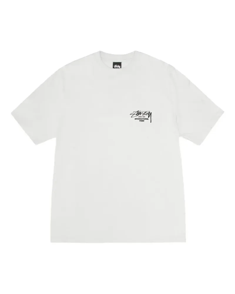 Stüssy T-Shirt mit Logo-Detail - Weiß Weiß
