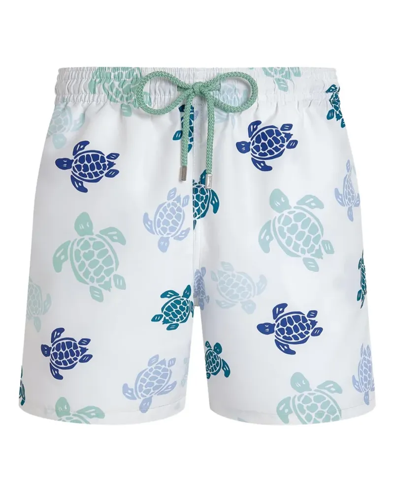 Vilebrequin Badeshorts mit Schildkröten-Print - Weiß Weiß