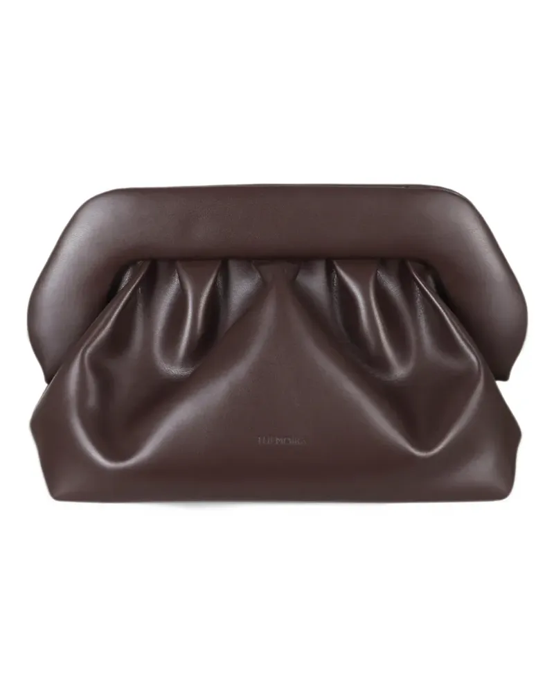 THEMOIRÈ Bios ruched clutch bag - Braun Braun
