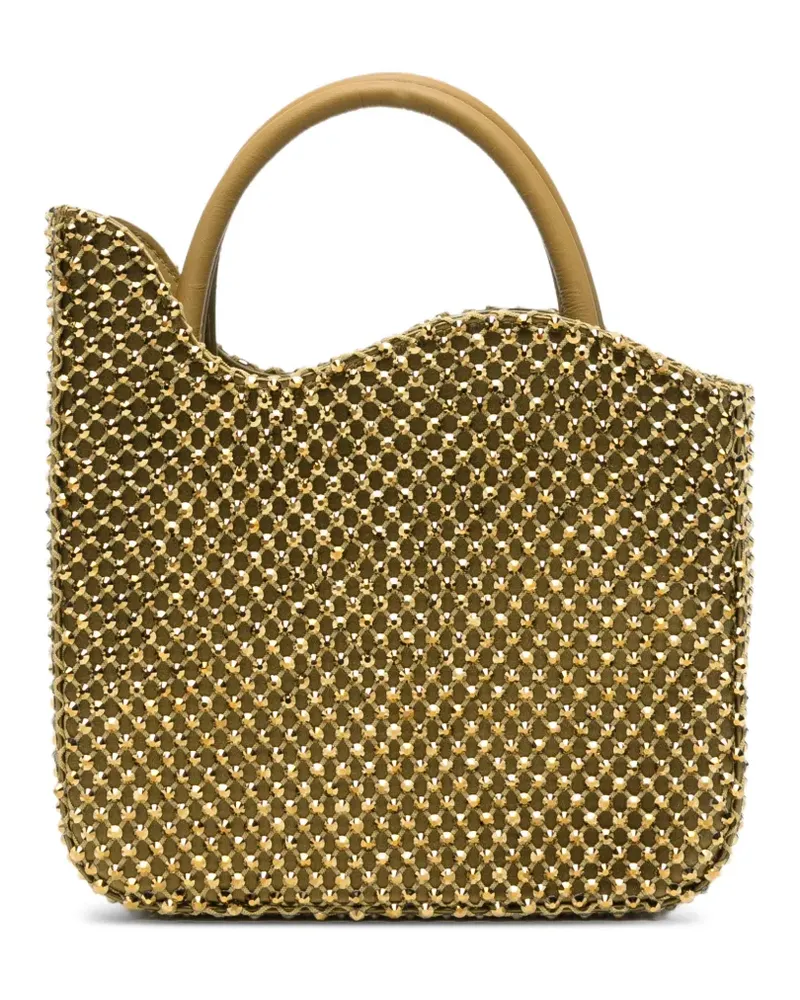 Le Silla Kleine Ivy Tote Bag mit Kristallen - Gold Gold