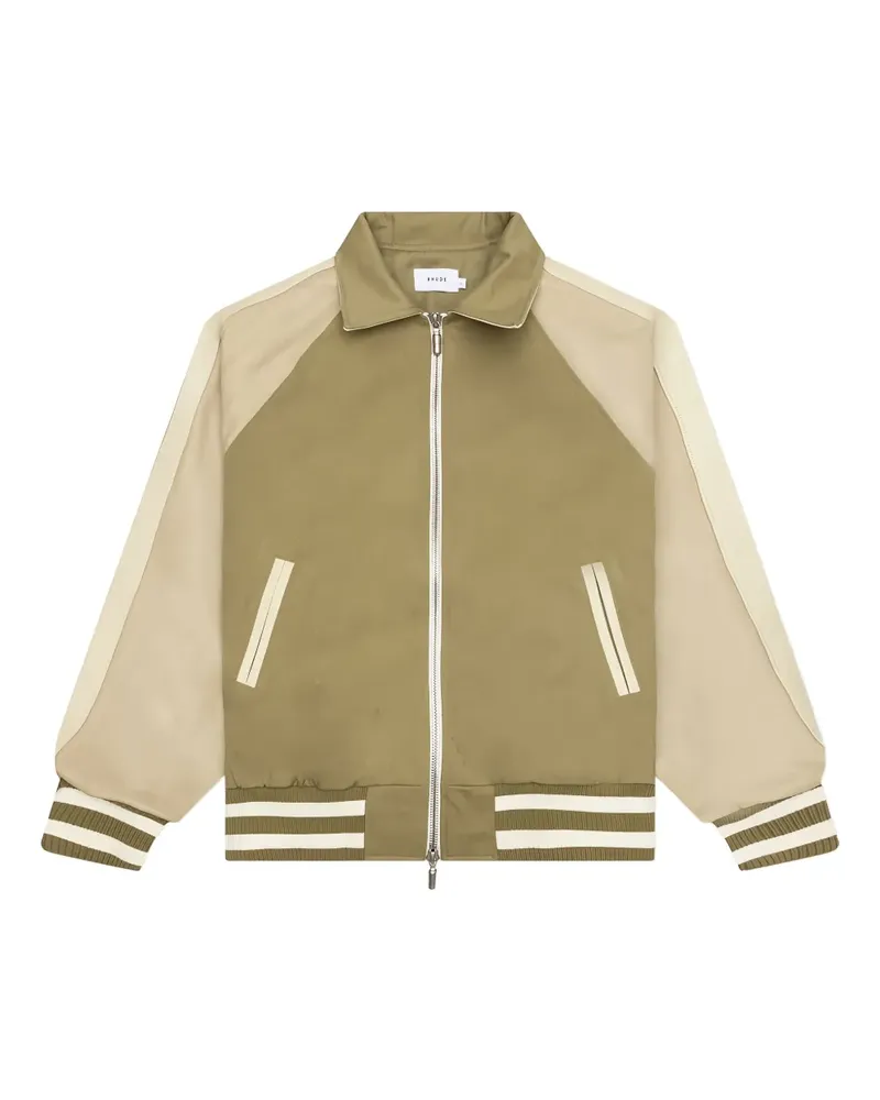 RHUDE Bomberjacke mit Logo-Applikation - Grün Grün
