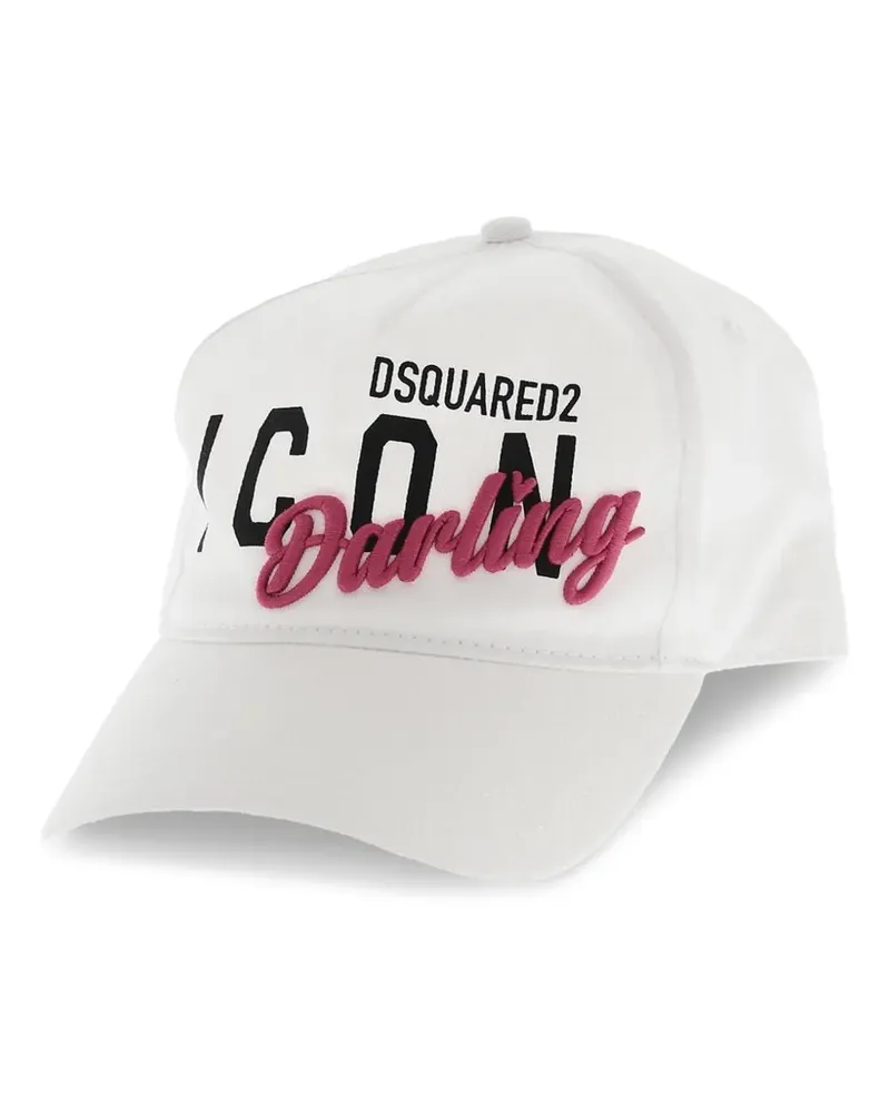 Dsquared2 Baseballkappe mit Icon-Stickerei - Weiß Weiß