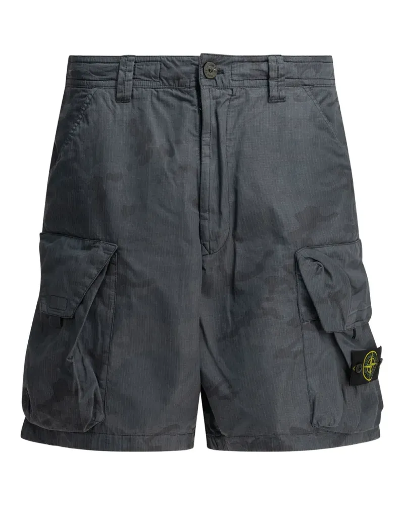 Stone Island logo-patch shorts - Grau Grau