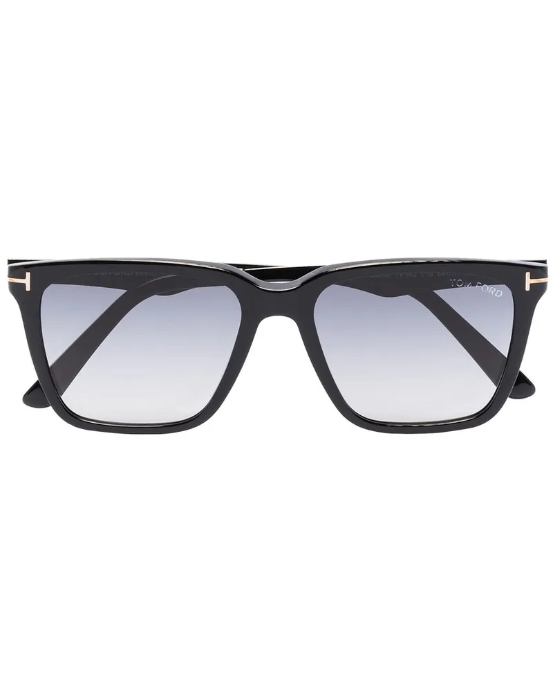 Tom Ford Eckige Garrett Sonnenbrille - Schwarz Schwarz