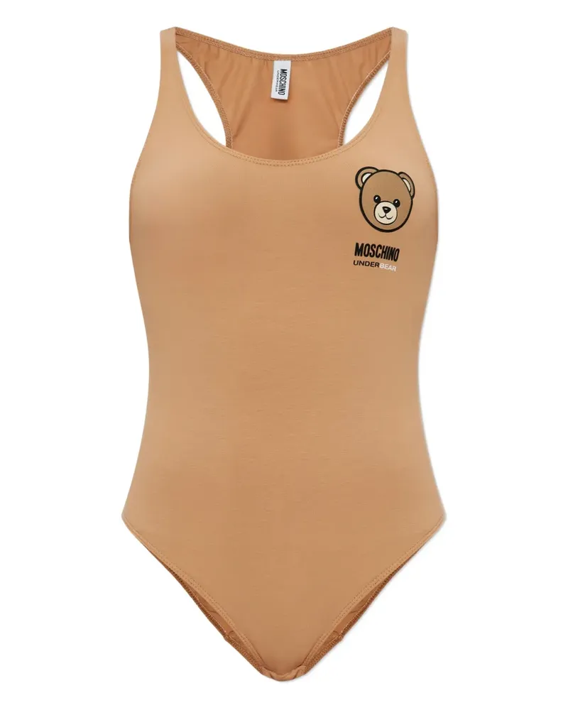 Moschino Body mit Teddy-Print - Braun Braun