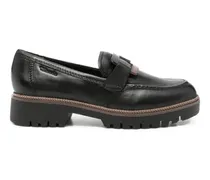 buckle-detail chunky-sole loafers - Schwarz