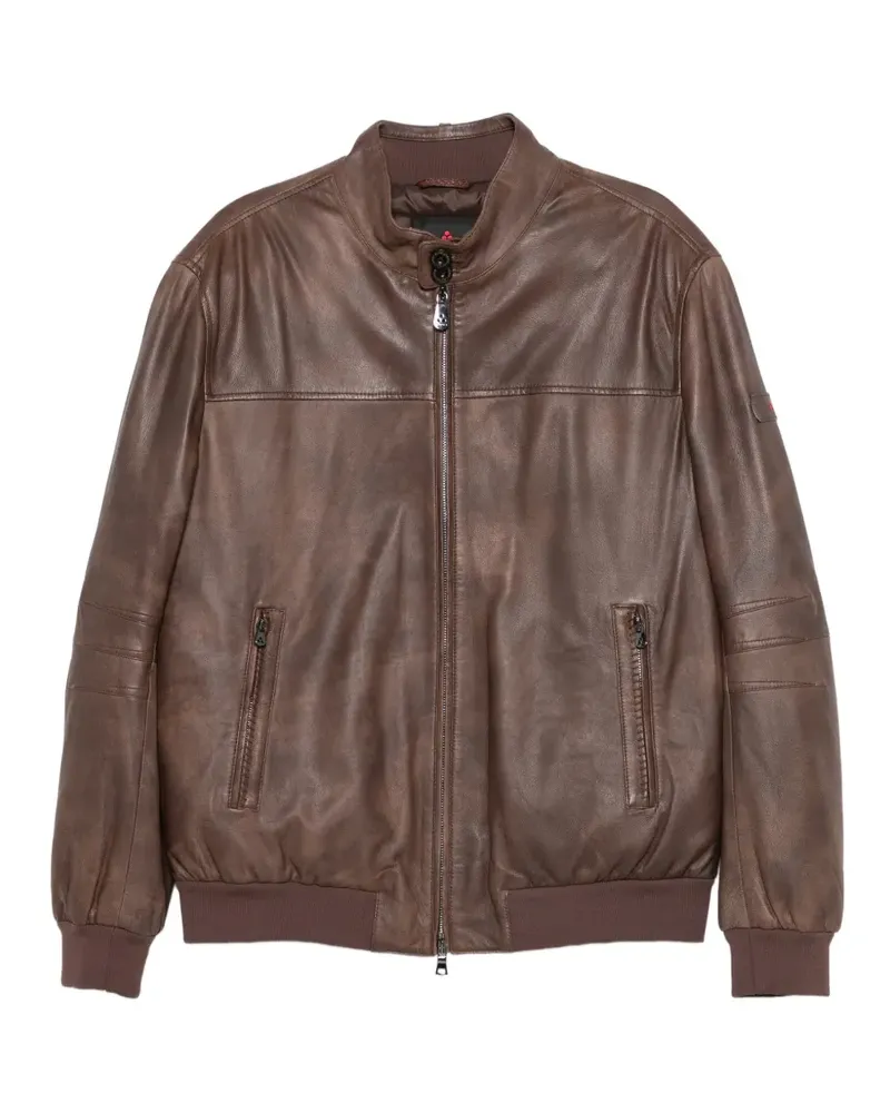 Peuterey Fionia Lederjacke - Braun Braun