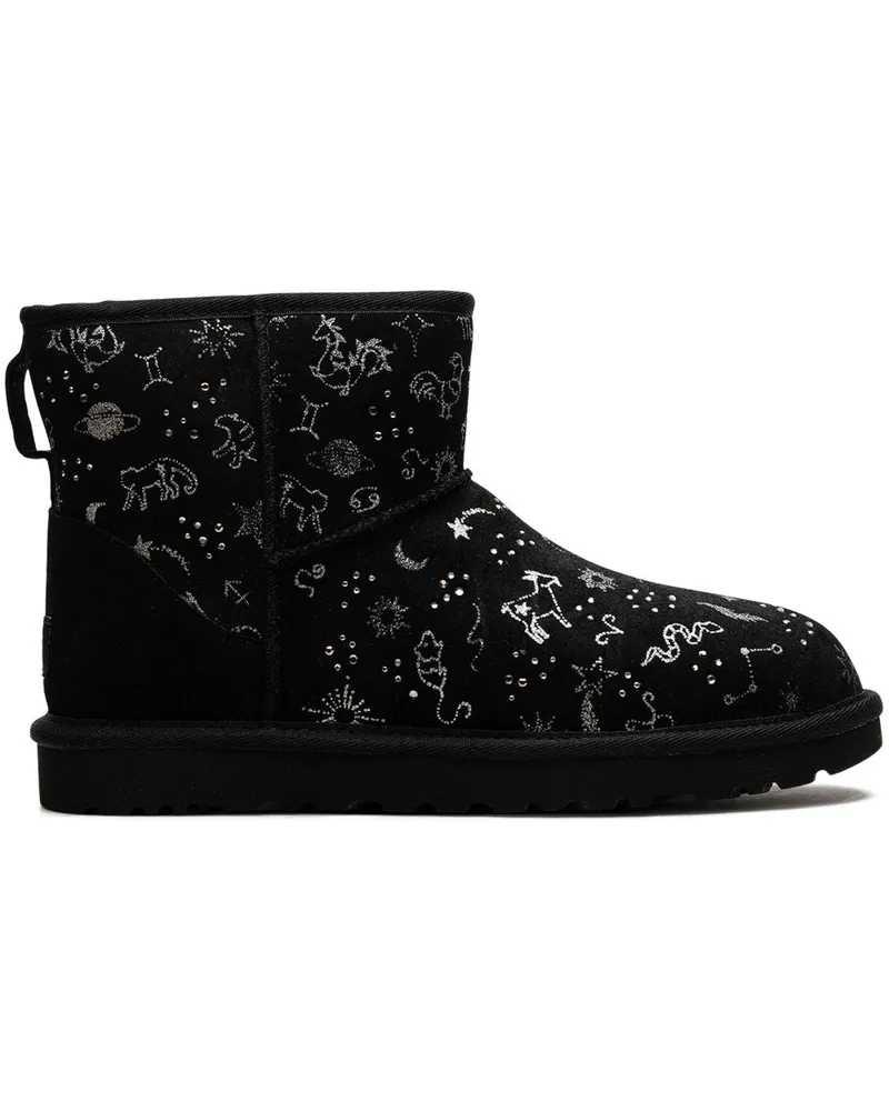 UGG Classic Mini Zodiac - Black Stiefel - Schwarz Schwarz