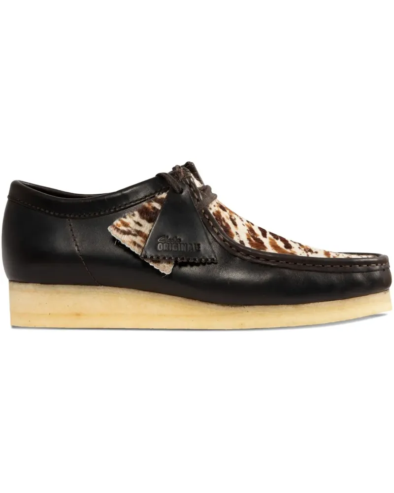 Clarks Schnürschuhe mit Animal-Print - Braun Braun