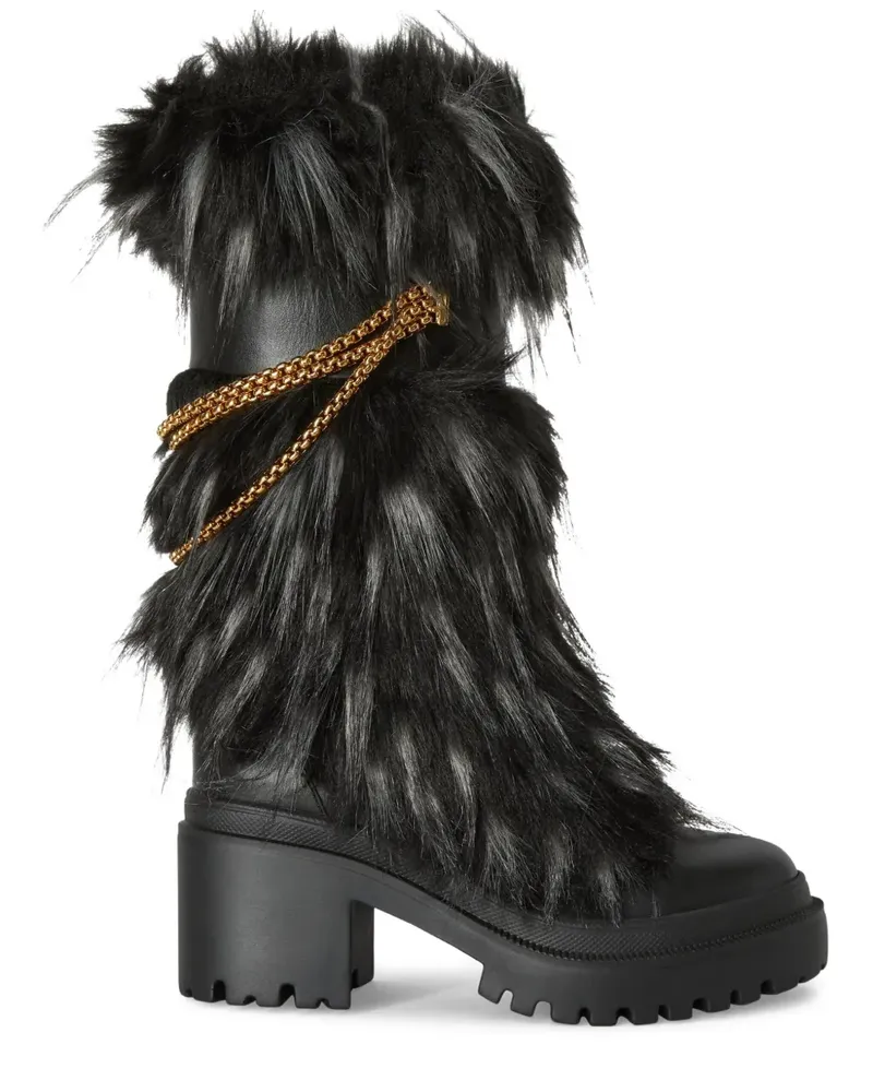 Giuseppe Zanotti Amaia Chain Stiefel 70mm - Schwarz Schwarz