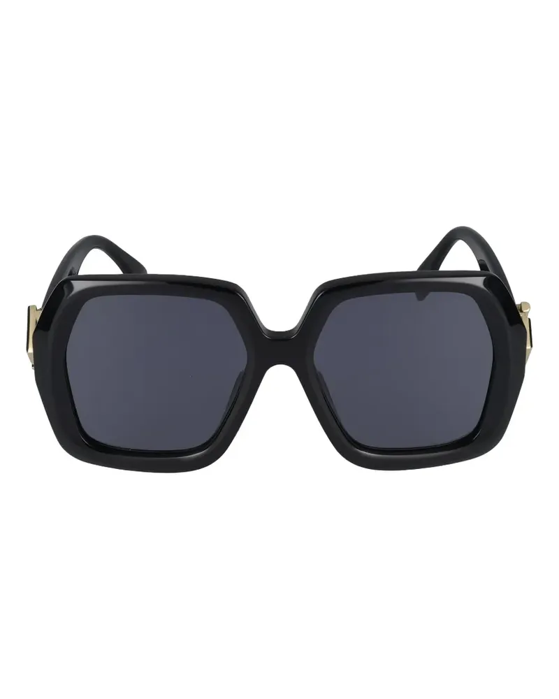 Fendi oversized geometric-frame sunglasses - Schwarz Schwarz