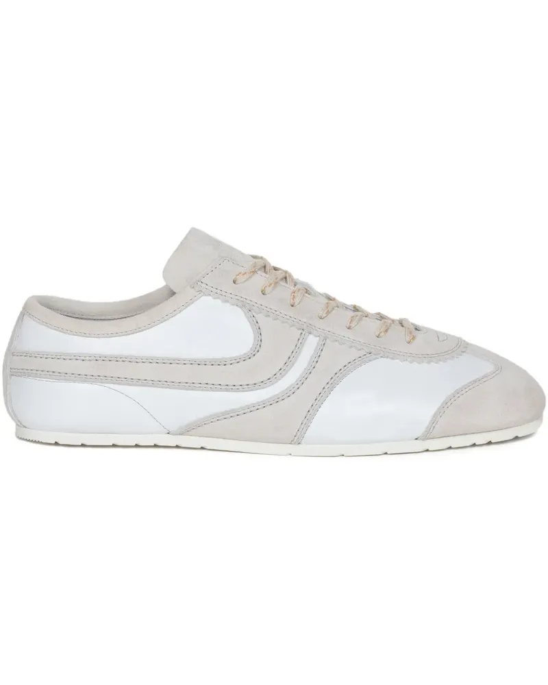 Dries van Noten Sneakers aus Wildleder - Weiß Weiß