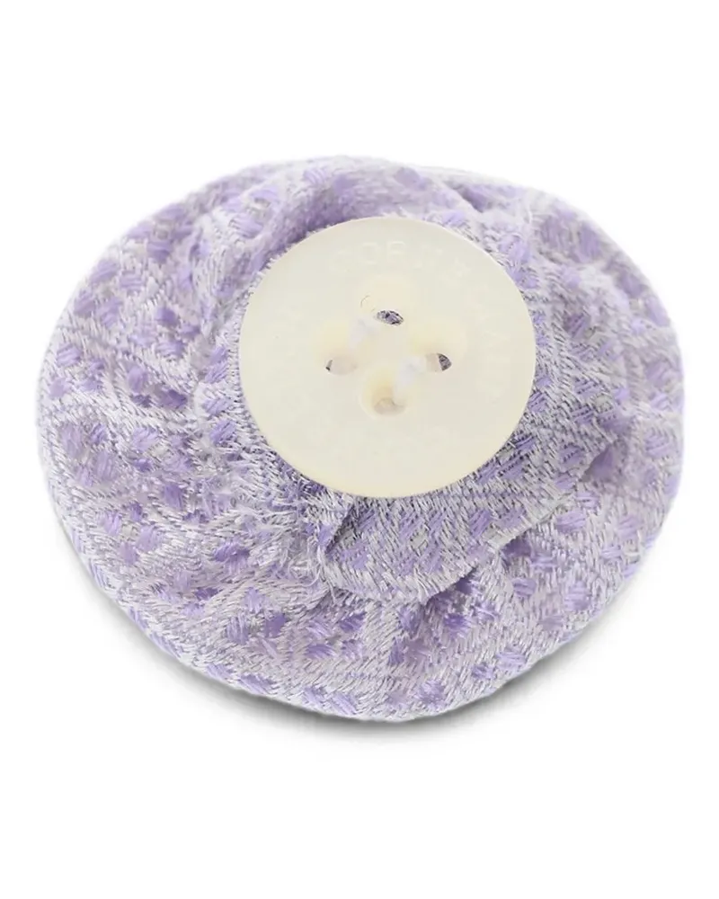 Corneliani embroidered silk lapel pin - Violett Violett