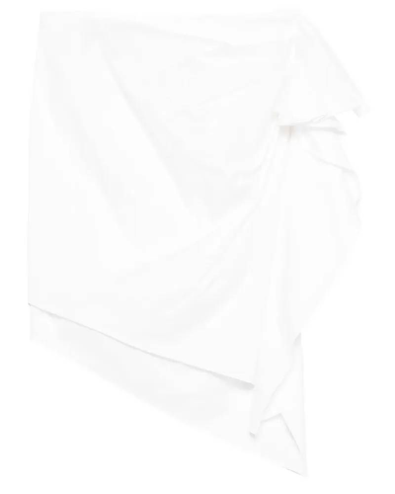 The Garment Drapierter Cyprus Minirock - Weiß Weiß