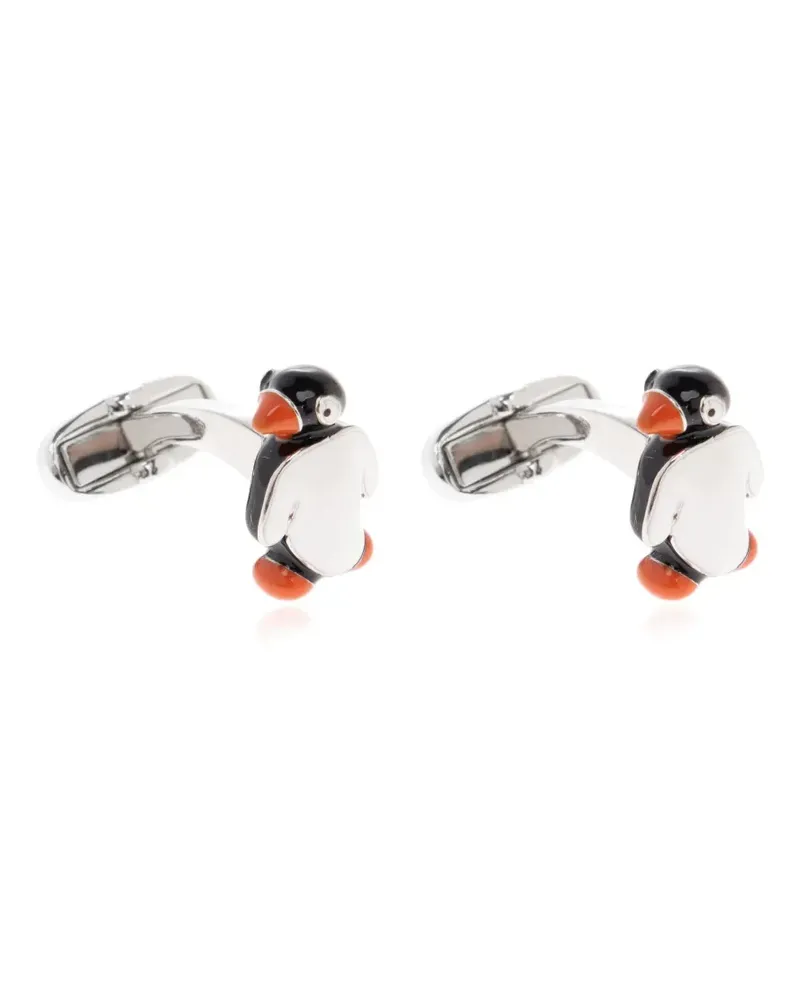 Paul Smith Manschettenknöpfe mit Pinguin - Silber Silber