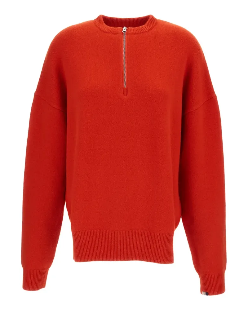 extreme cashmere Nº496 Pullover mit tiefen Schultern - Rot Rot