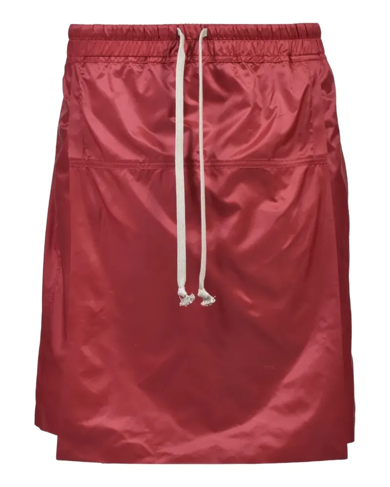 Moncler x Rick Owens layered Kilt shorts - Rot Rot
