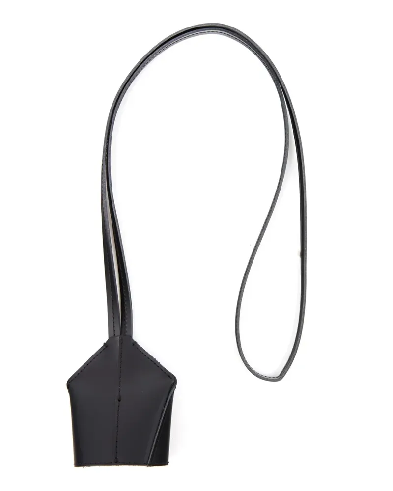 Maison Margiela Schlüsselband aus Leder - Schwarz Schwarz