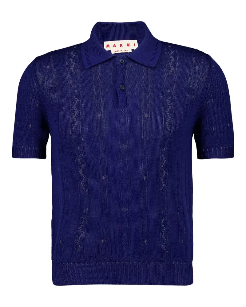 Marni Klassisches Poloshirt - Blau Blau