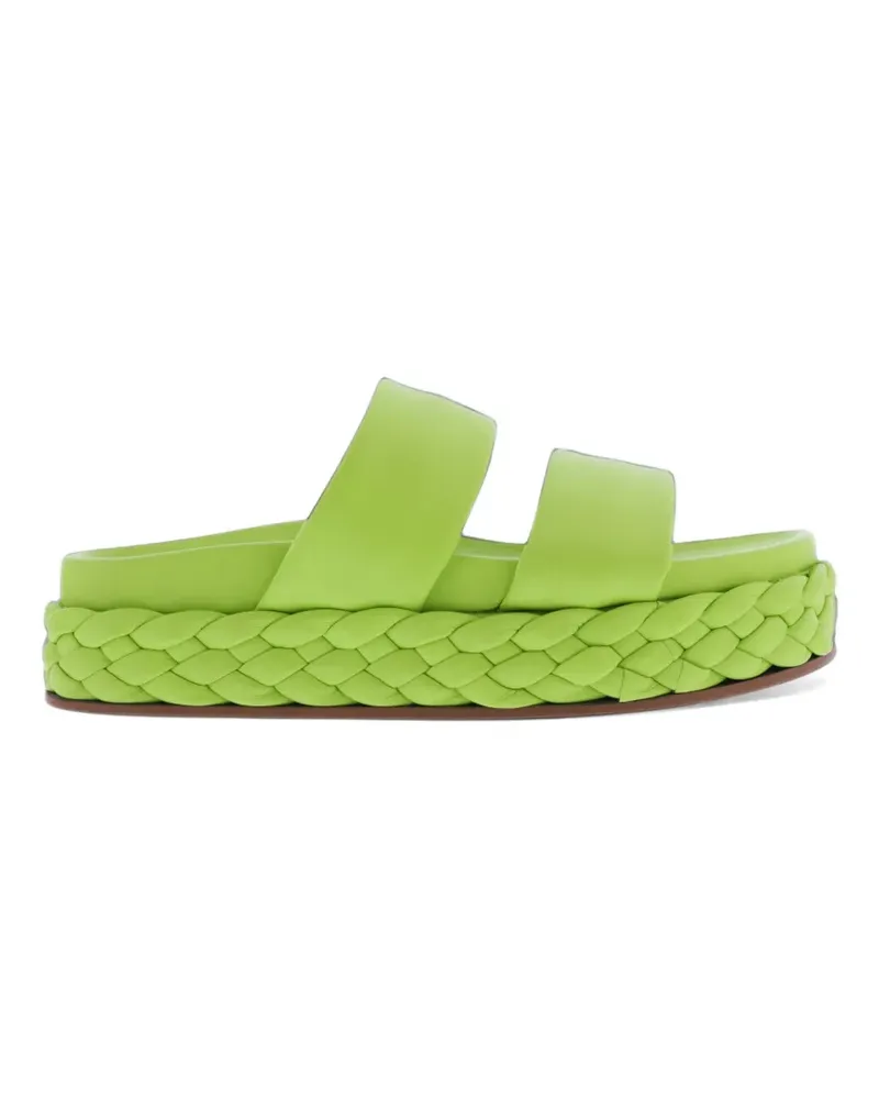 Inuovo braided-sole leather sandals - Grün Grün