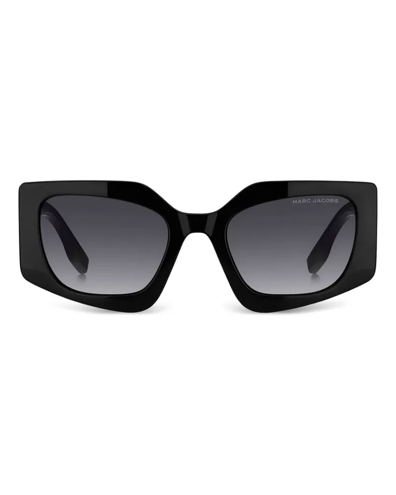 Marc Jacobs Sonnenbrille mit geometrischem Gestell - Schwarz Schwarz