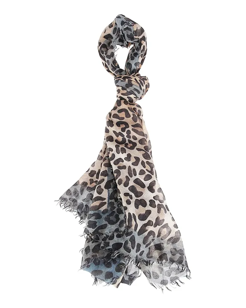 Faliero Sarti Maila animal-print scarf - Nude Nude