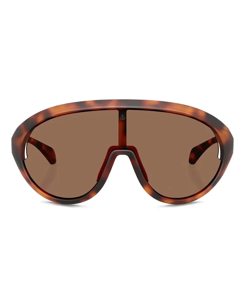 Moncler Sonnenbrille mit Oversized-Gestell - Braun Braun