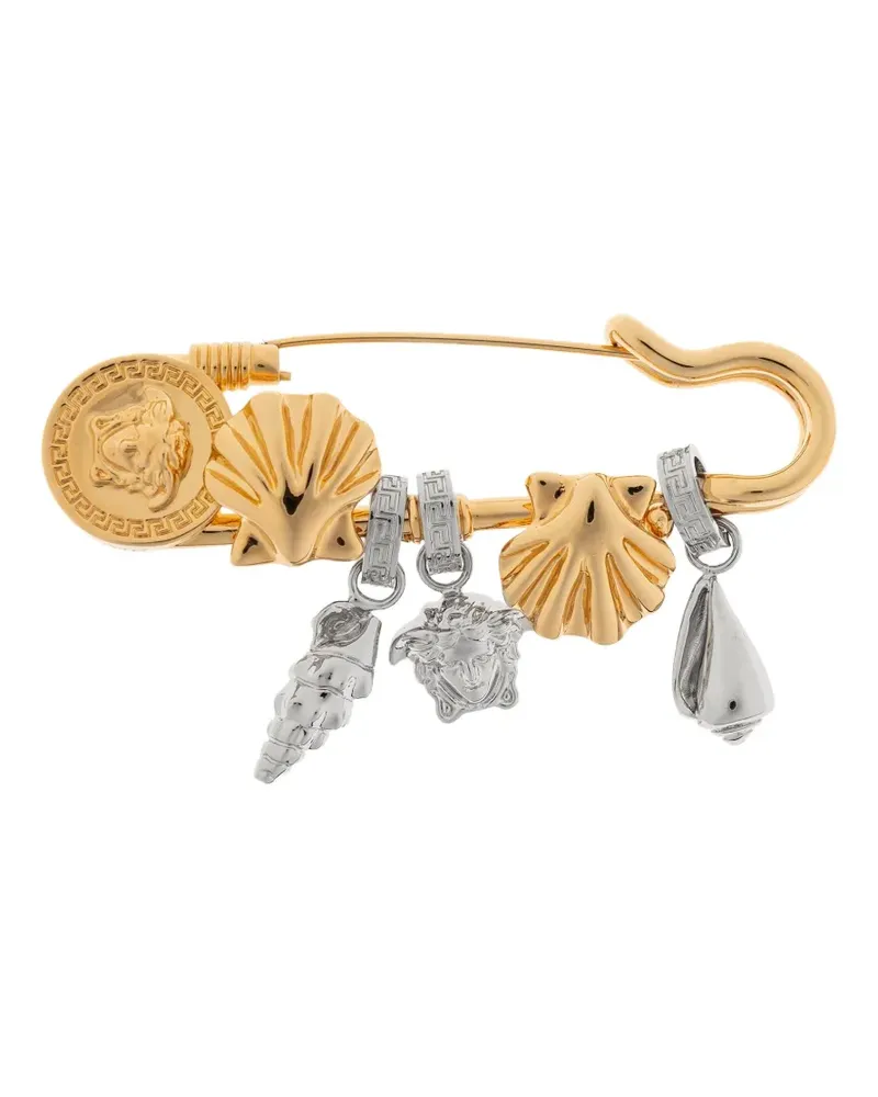 Versace Crystal Icons de la Mer Brosche - Gold Gold