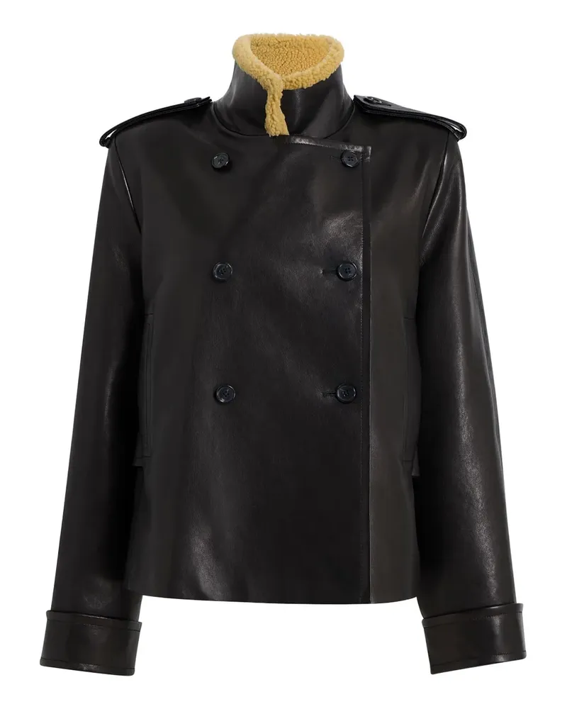 KHAITE Dean Lederjacke - Schwarz Schwarz