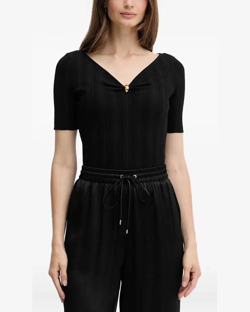 MARCIANO Los Angeles T-Shirt mit V-Ausschnitt - Schwarz Schwarz