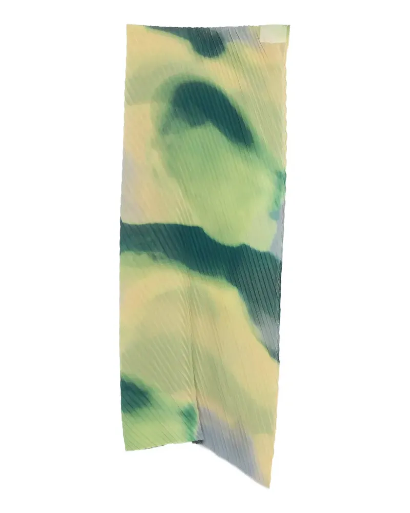 Issey Miyake pleated-design scarf - Gelb Gelb