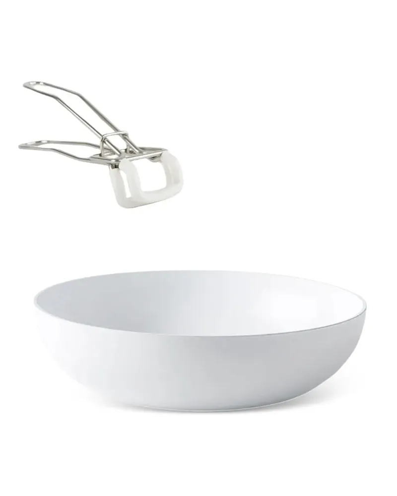 knIndustrie Klassische Wokpfanne 28cm - Weiß Weiß