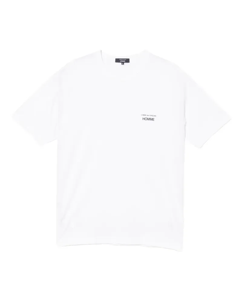 Comme des Garçons T-Shirt mit Logo-Print - Weiß Weiß