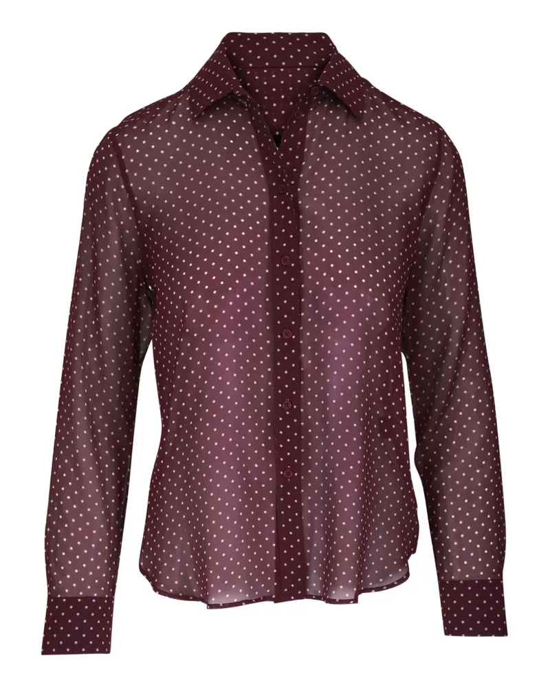 Nili Lotan Gaia Hemd mit Polka Dots - Rot Rot