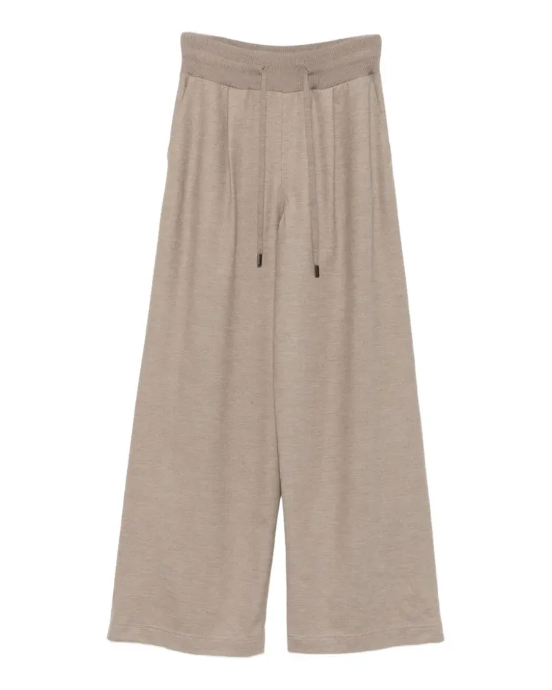Fedeli Rodrigo drawstring-waist wide-leg trousers - Nude Nude