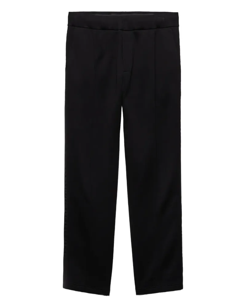 Prada logo-plaque trousers - Schwarz Schwarz