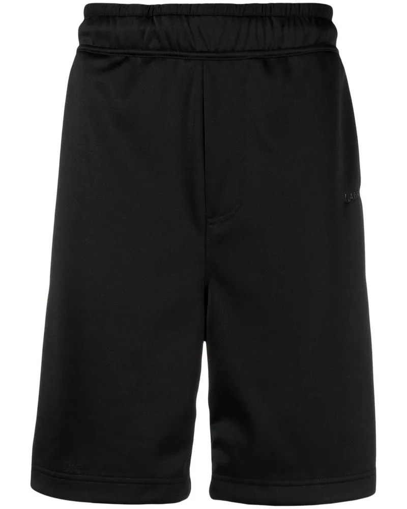 Lanvin Joggingshorts mit Logo-Stickerei - Schwarz Schwarz